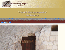 Tablet Screenshot of albanymissionarybaptist.org